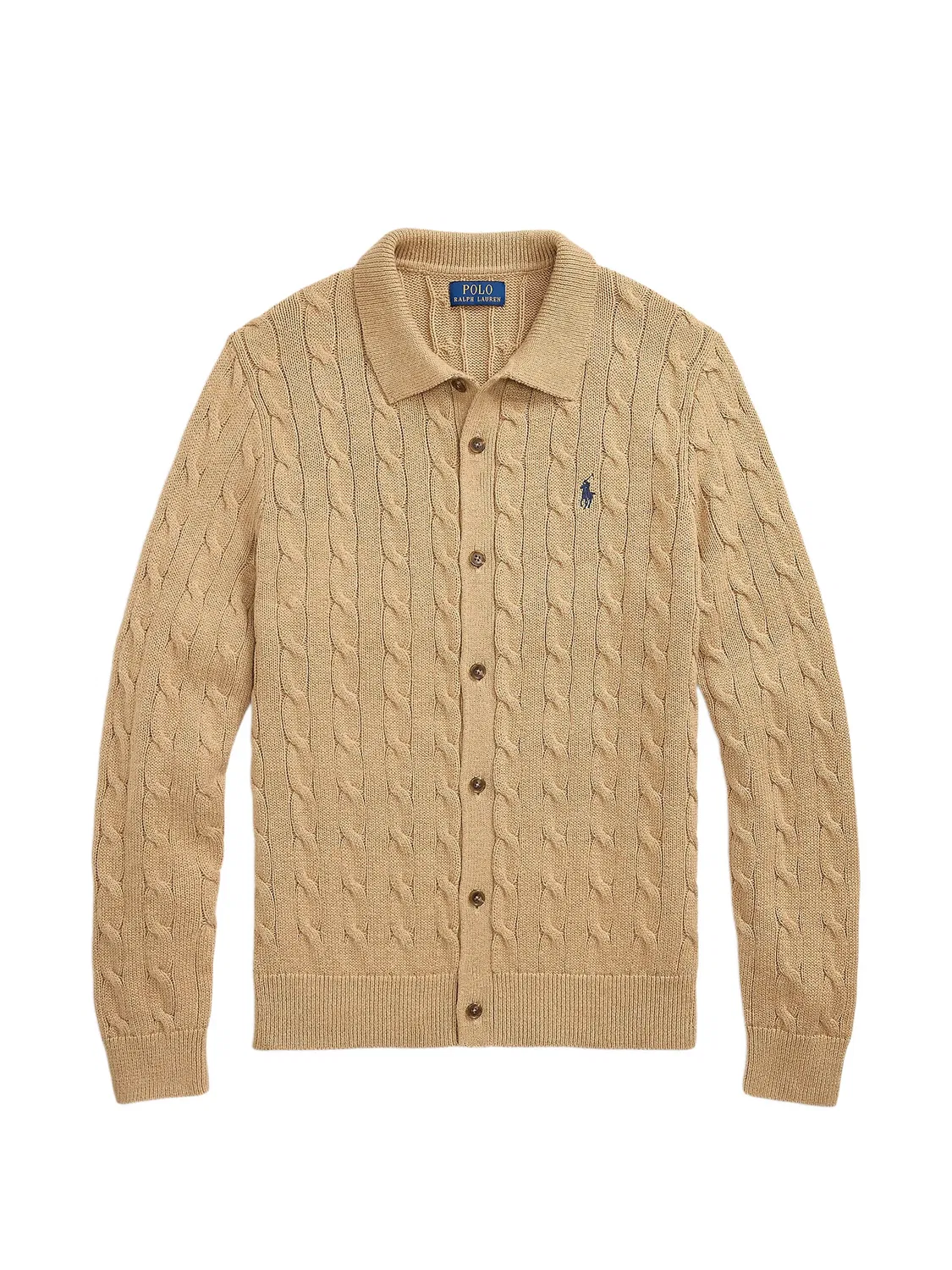 Кардиган фактурной вязки Polo Ralph Lauren, нейтральные цвета