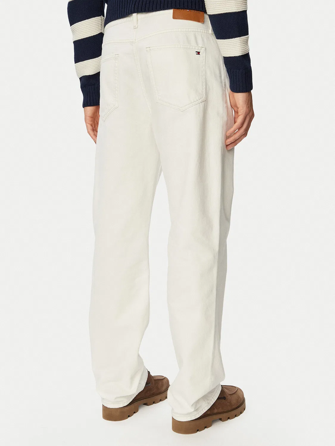 Мужские джинсы свободного кроя River Tommy Hilfiger, белый — фото 3