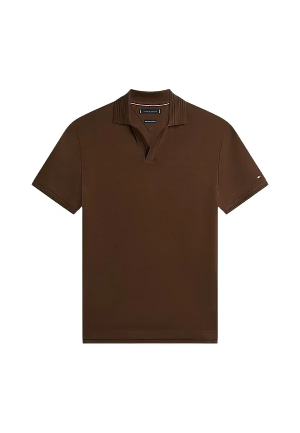 Футболка хлопковая Polo uomo Tommy Hilfiger, Marrone, коричневый — фото 3