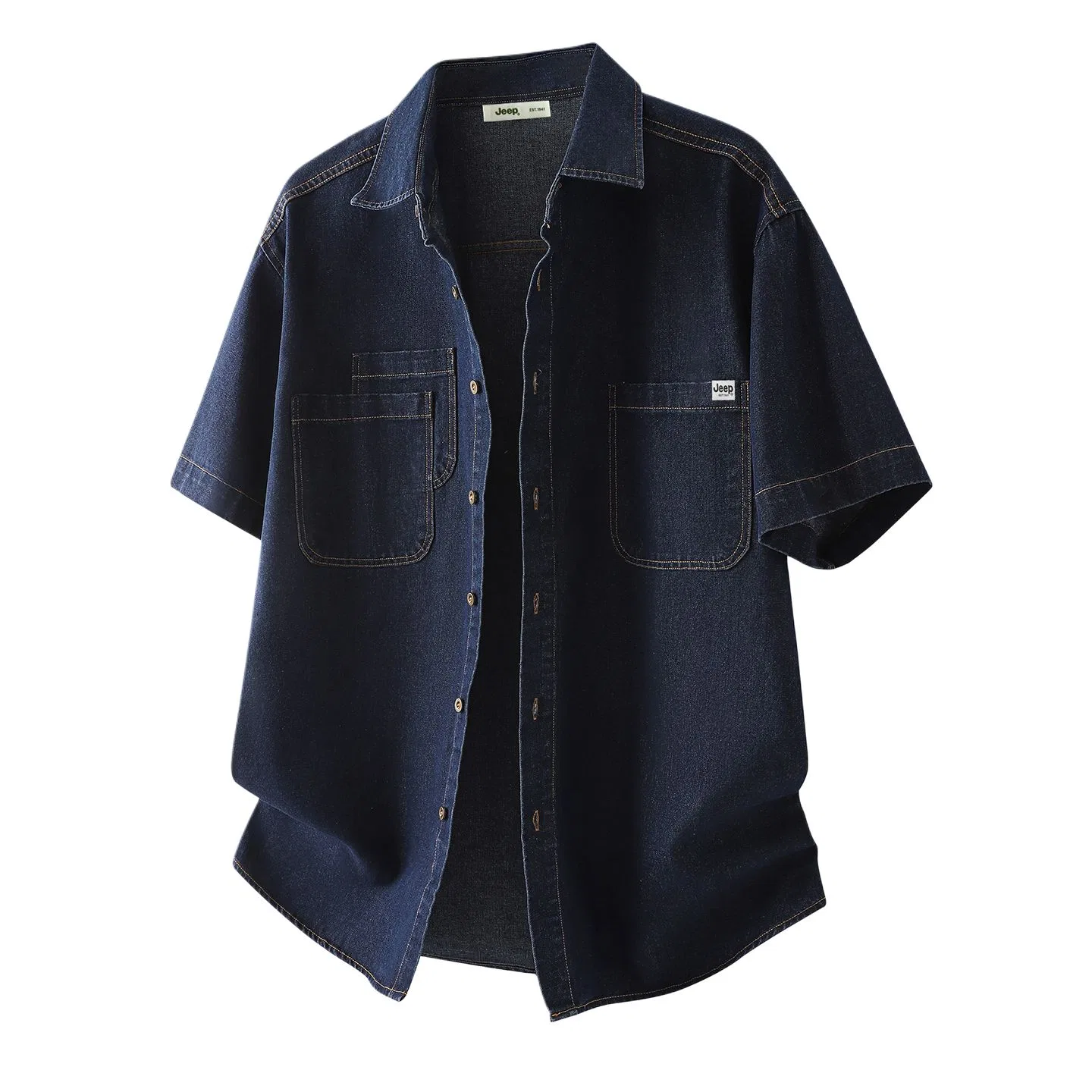 Детская рубашка джинсовая с воротником Jeep, Dark Blue