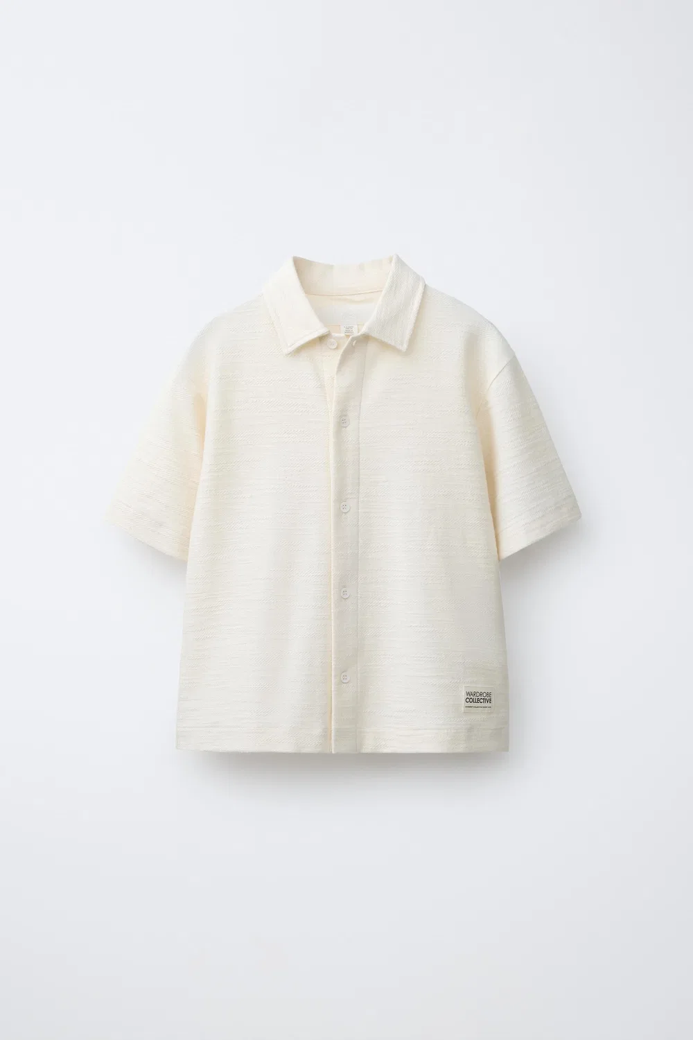Комплект из рубашки и шорт-бермуд с этикеткой ZARA, Ecru/Beige — фото 2