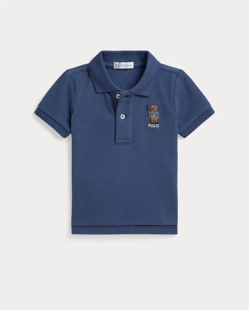 Поло рубашки, Polo Piqué Polo Bear, Polo Ralph Lauren, Azul índigo