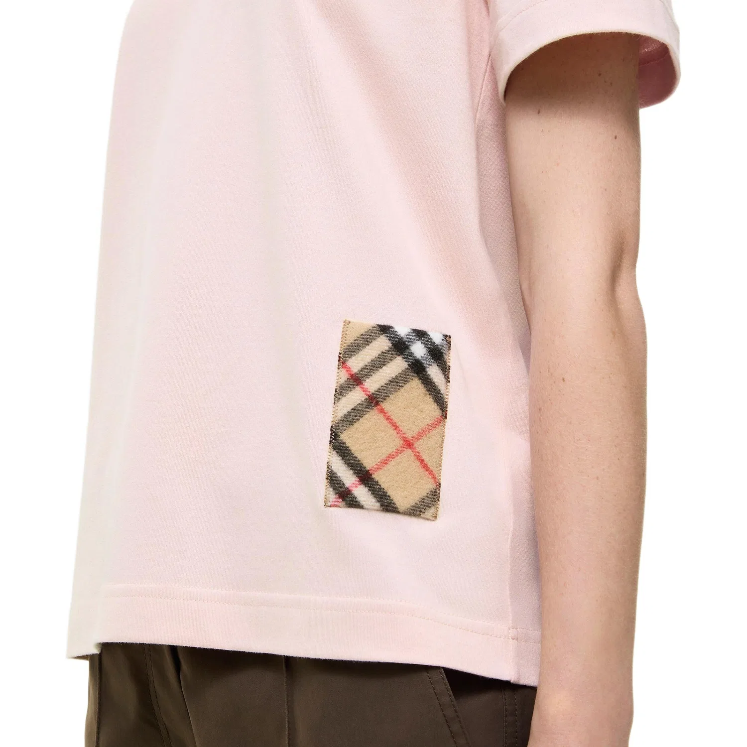 Женская футболка с круглым вырезом Burberry, Pink — фото 4