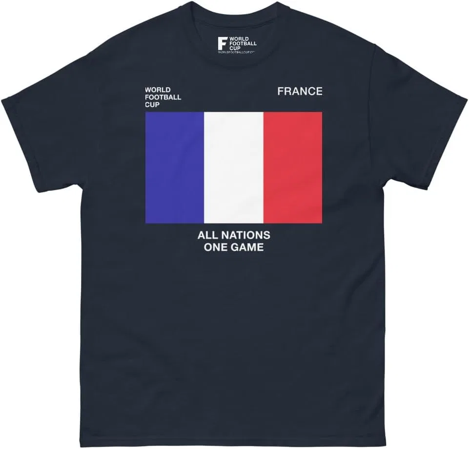 Футболка коллекционная France 2025 World Football Cup, Navy