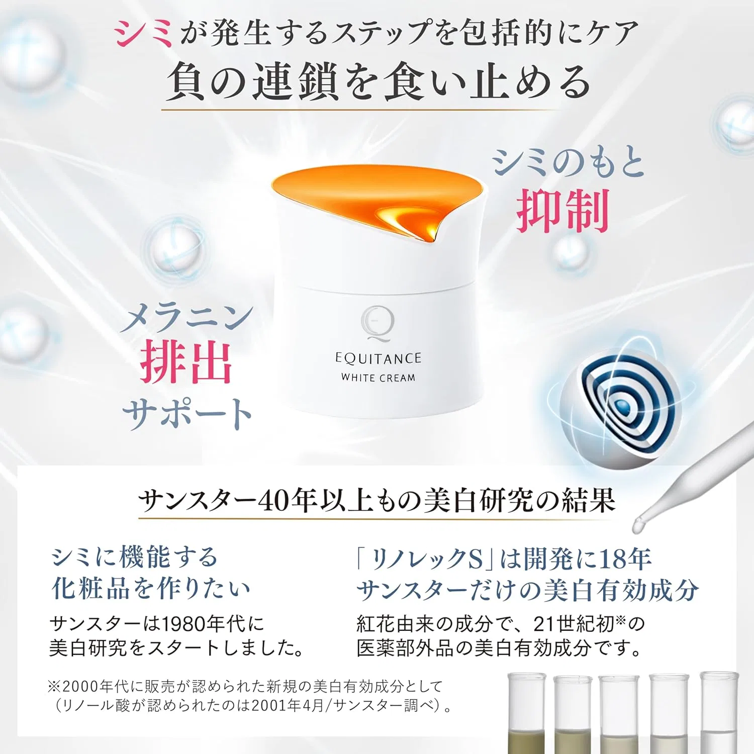 Набор отбеливающей сыворотки и крема Equitance White Essence 0.5 oz + White Cream 1.4 oz — фото 4