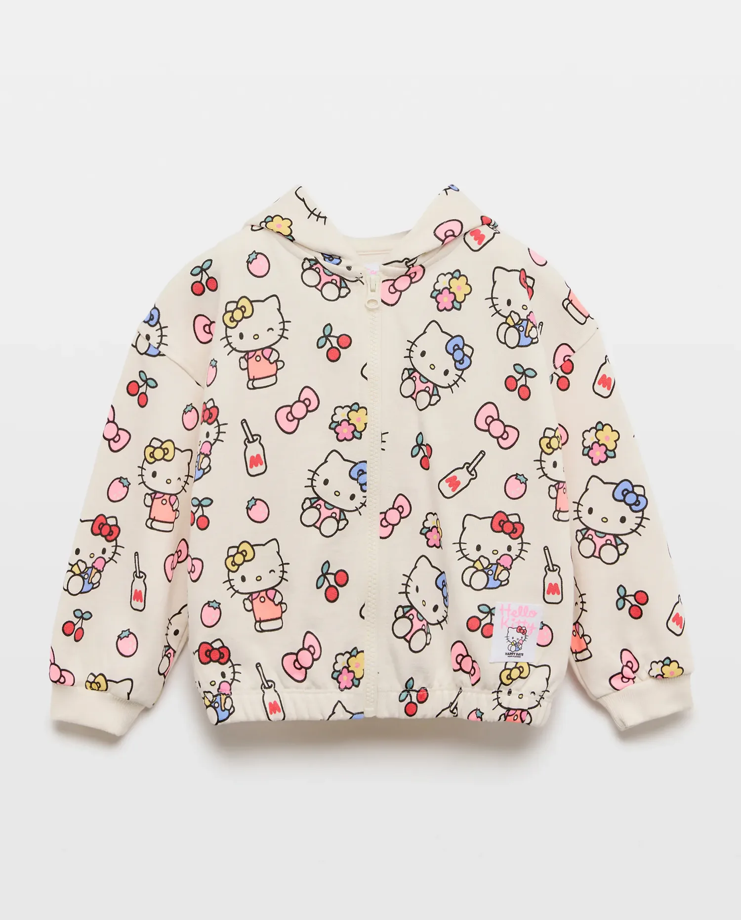 Детская открытая толстовка с принтом Hello Kitty Kids El Corte Inglés, белый