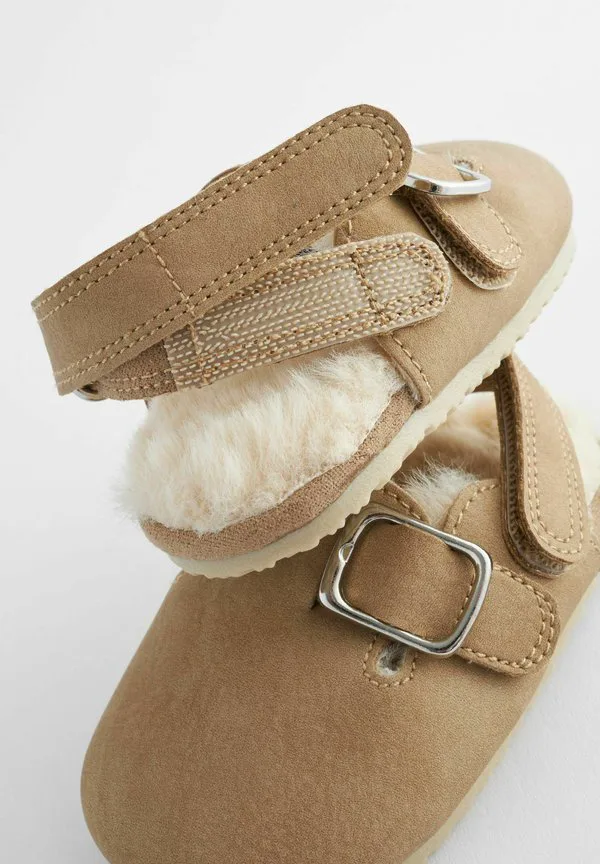 Тапочки-Сабо стандартного размера Next, Neutral Faux Fur Lined — фото 4