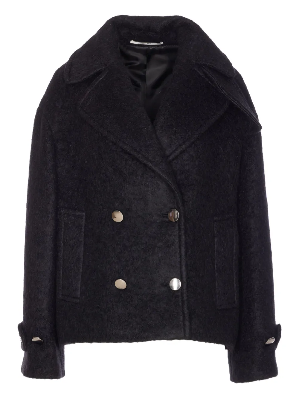 

Двубортный пиджак с поясом TAGLIATORE, черный