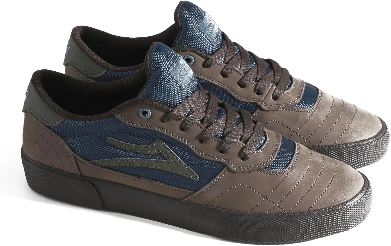 Мужские низкие скейтбордистские кроссовки Lakai Cambridge, Otter Mallard Clover — фото 2