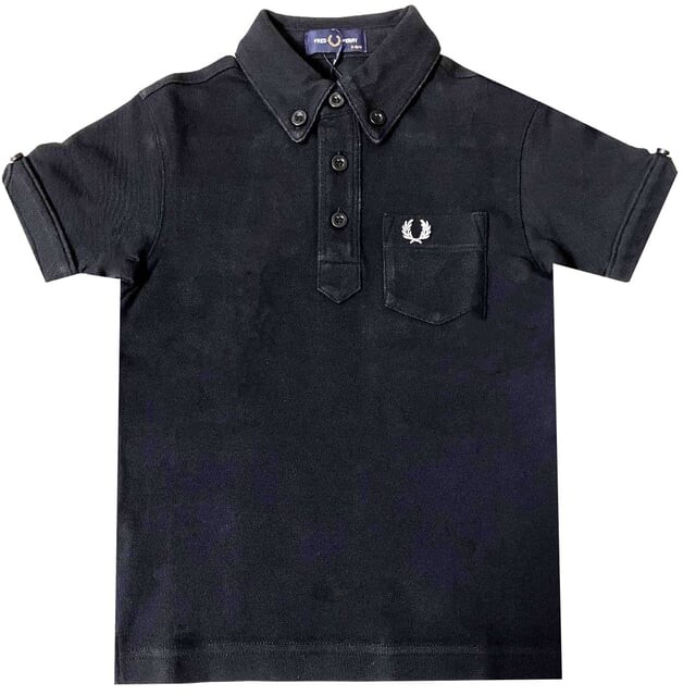 

Sy1503 102 детская рубашка-поло Fred Perry, черный