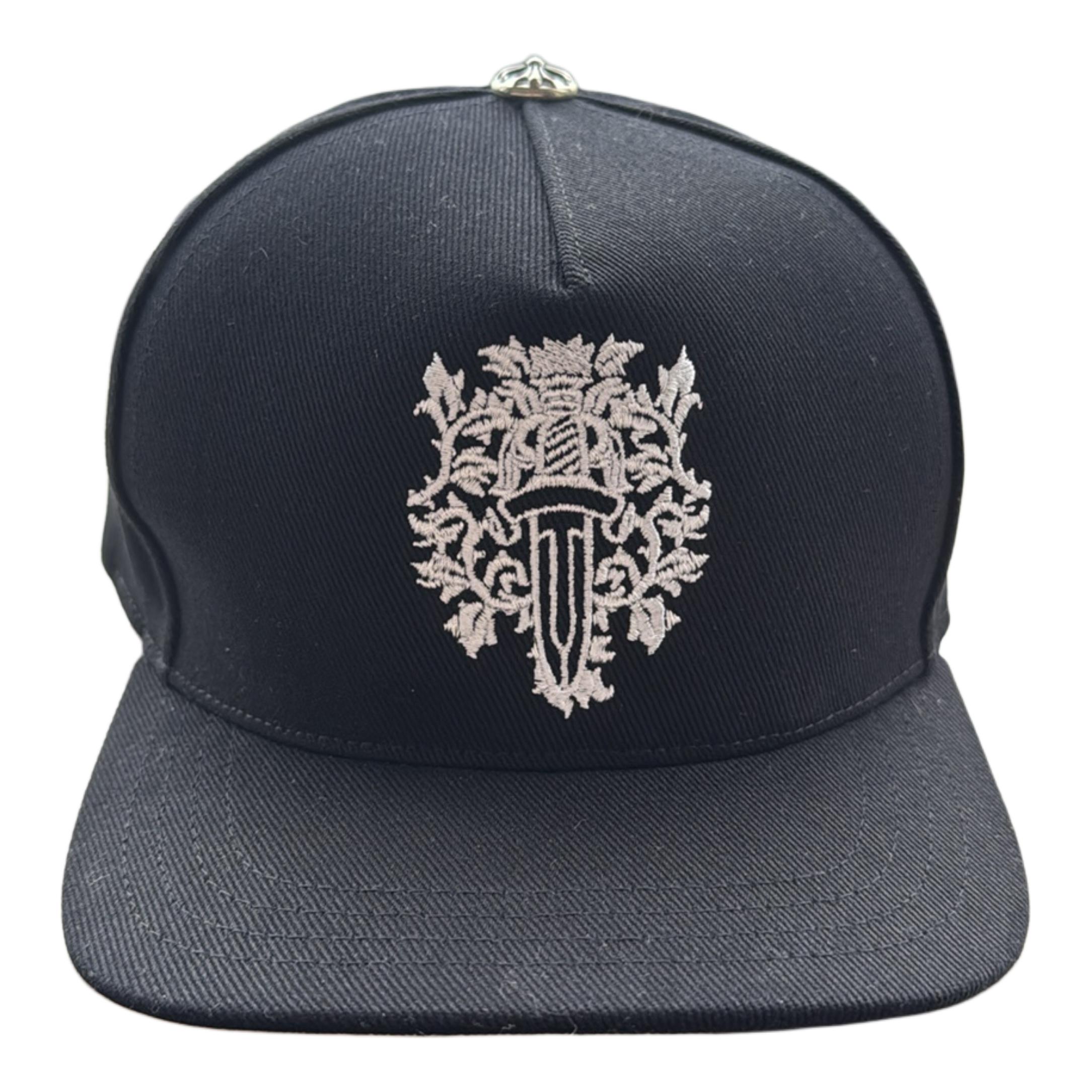 Chrome Hearts Джинсовая бейсболка из хлопка унисекс черная, Black — фото 2