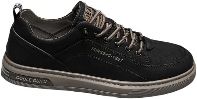 

Мужские повседневные кроссовки на плоской подошве - модные для занятий спортом, толстые и удобные для повседневного использования, подходят для активного отдыха на улице Fusecottc, черный