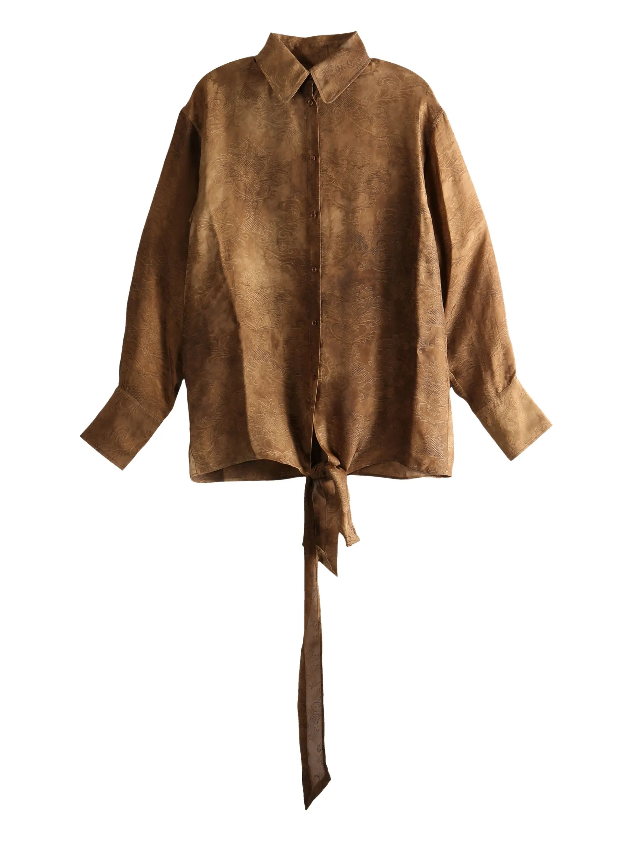 

Рубашка с завязками Uma Wang, коричневый