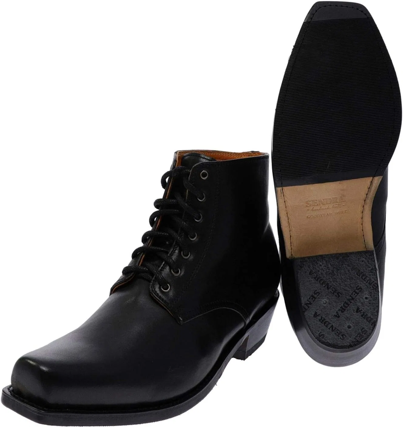 Унисекс ботинки Sendra Boots 16961, кожаные ботинки на шнуровке, коричневые — фото 4