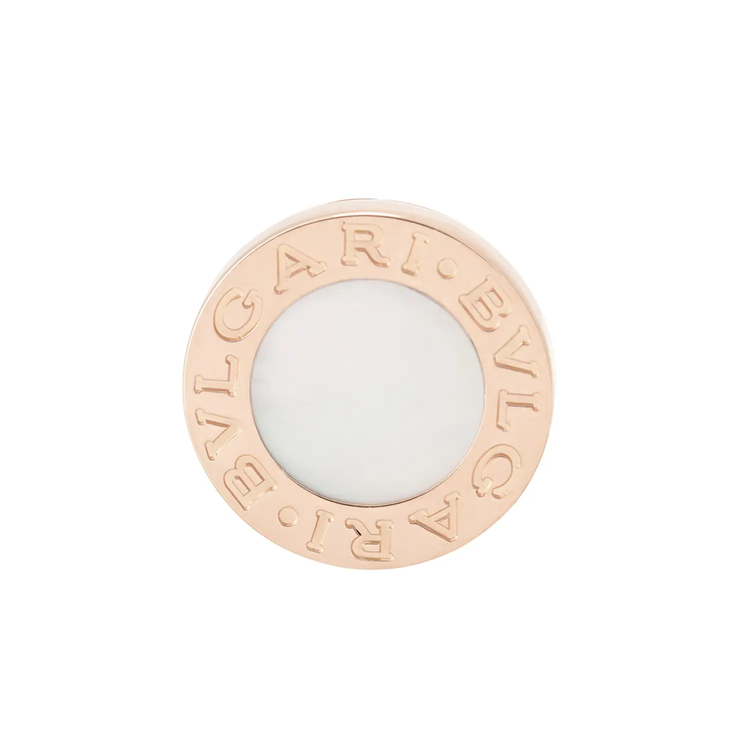 Серьги из розового золота 18 карат Unisex BVLGARI, розовое золото — фото 4