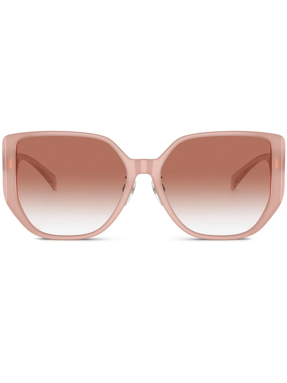 

Солнцезащитные очки в геометричной оправе Versace Eyewear, розовый