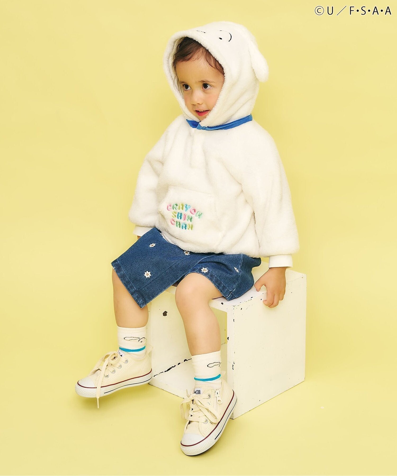 Эксклюзивные носки Crayon Shin-chan для интернет-магазина Apres les cours, Off white — фото 4