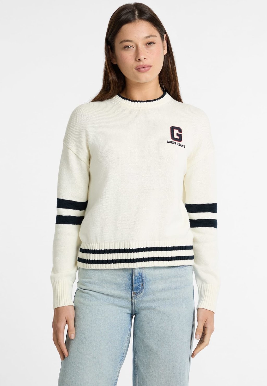 

Джемпер LOGO-PATCH Guess Jeans, бежевый