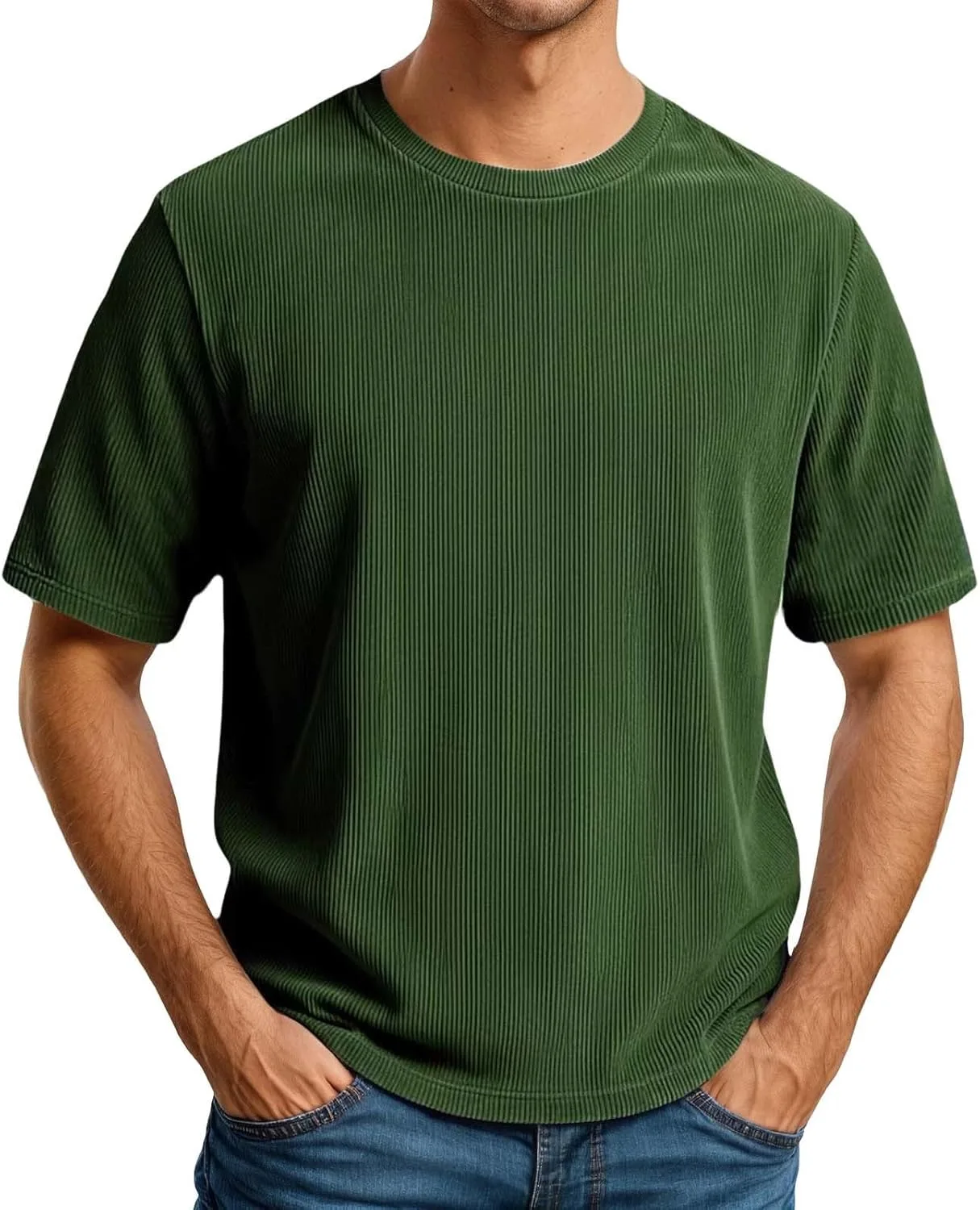 

Мужская футболка с коротким рукавом Slim Fit Plus Size