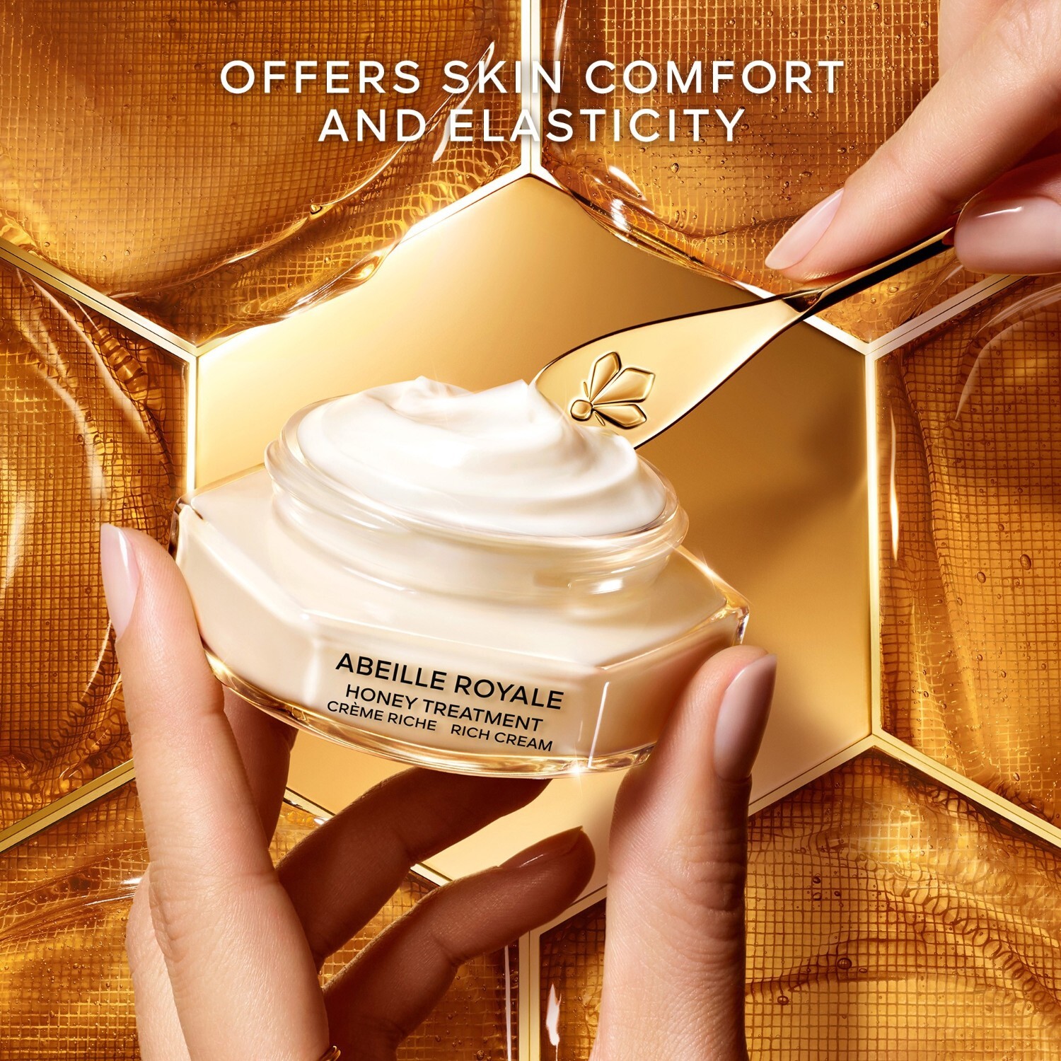 Крем для лица Guerlain — Abeille royale honey treatment rich cream , объем - refill, 50 мл — фото 4
