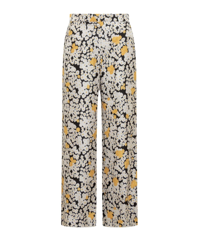

Широкие жидкие брюки Lanvin, черный