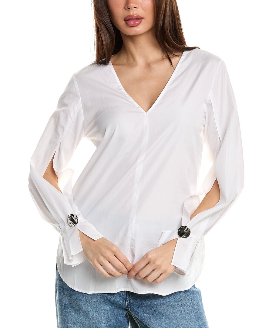 

3.1 Блузка из поплина Phillip Lim 3.1 Phillip Lim, белый