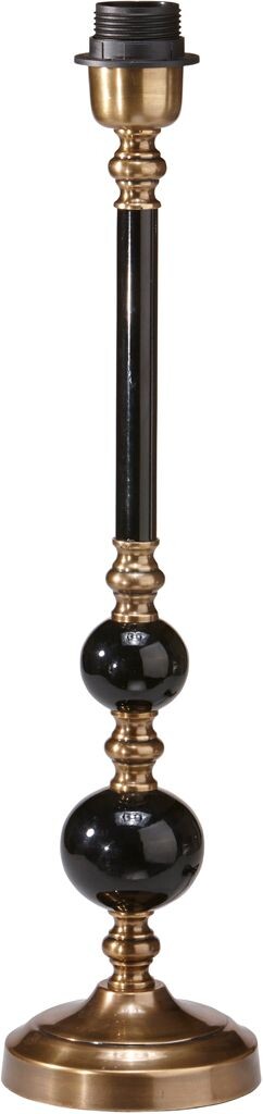 

PR Home Abbey массивная настольная лампа с основанием латунь, черный металл E27 12x50см без абажура