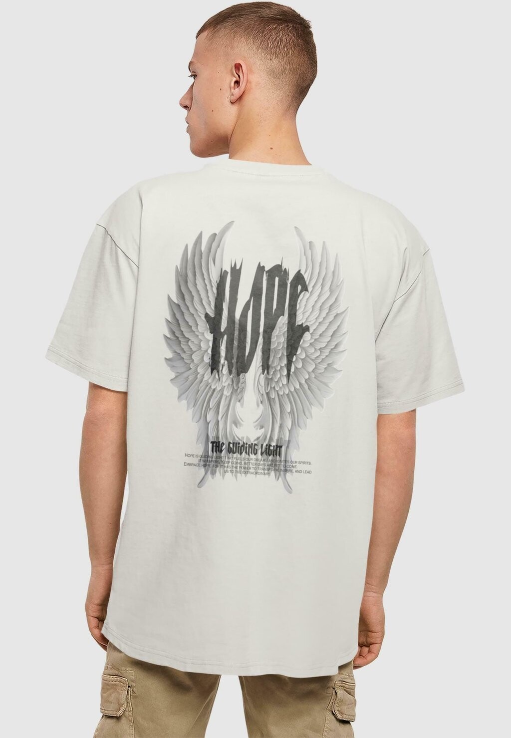 

Футболка с принтом HOPE WINGS Merchcode, светло-серый