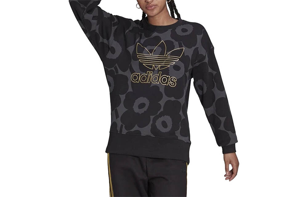 

Свитшот Adidas X Marimekko Collaboration, женский, черный Adidas Originals