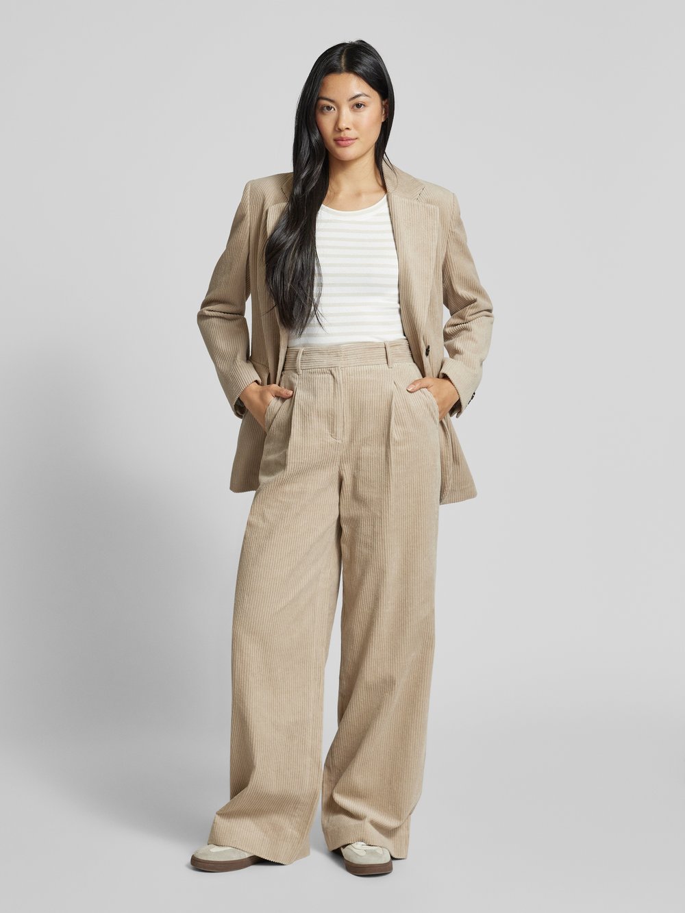 

Футболка с ребристым круглым вырезом Marc Cain