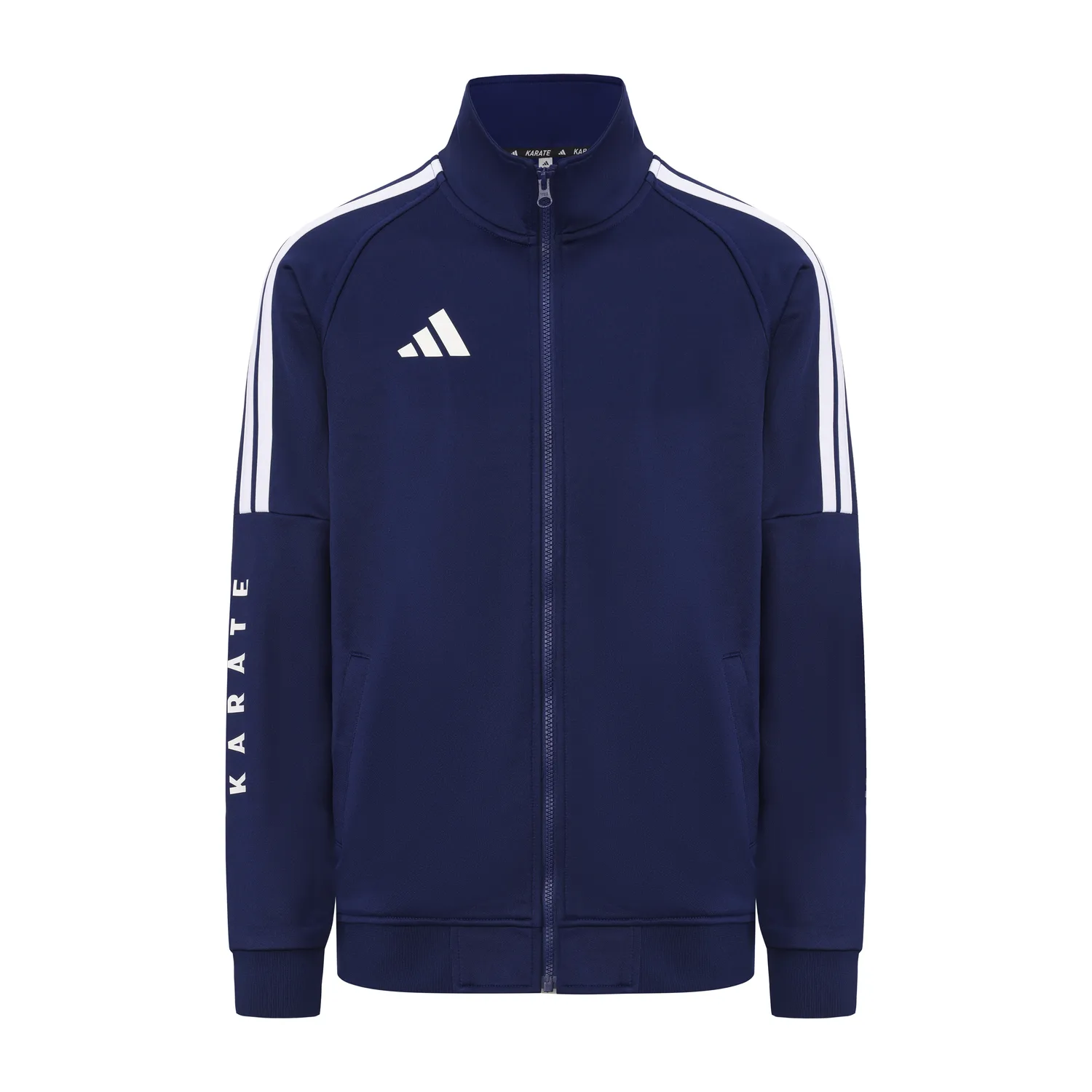 Adidas Куртка мужская темно-синяя со стойкой и карманами