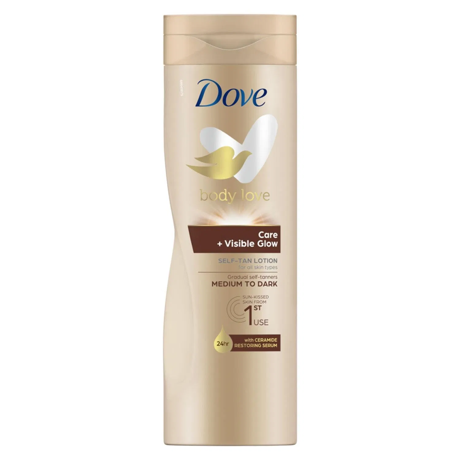 Лосьон для тела Dove Care + Visible Glow Medium to Dark, 400 мл Simple