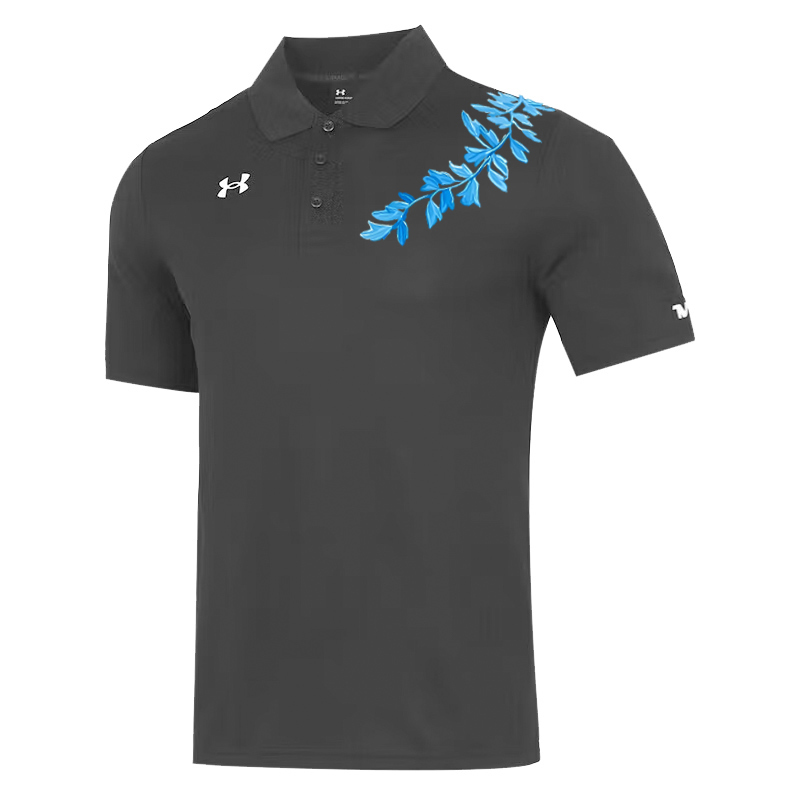 

Быстросохнущая поло, короткий рукав, унисекс Under Armour, серый