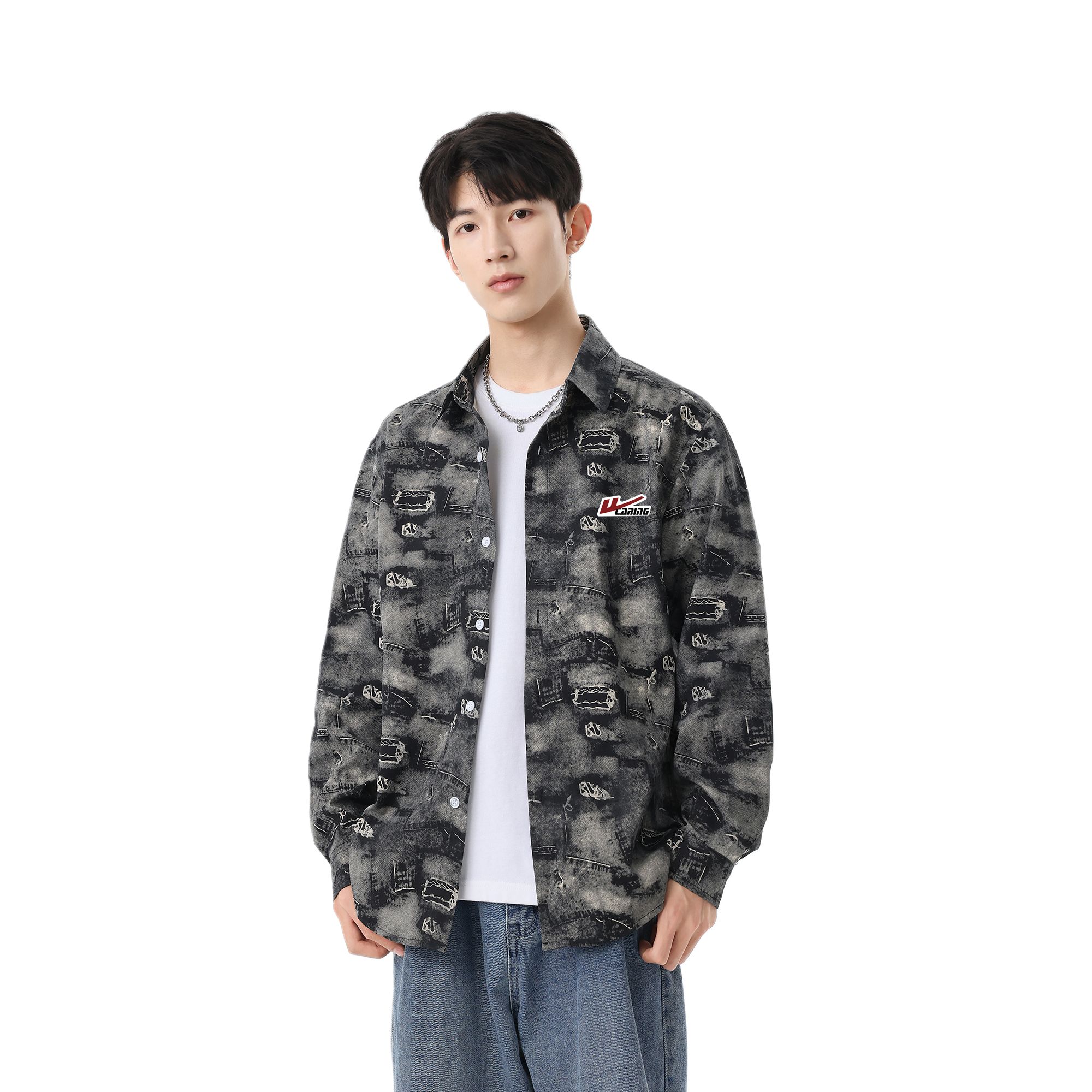 

Куртка Unisex Lapel Moderate Others WARRIOR, черный (diy badge)