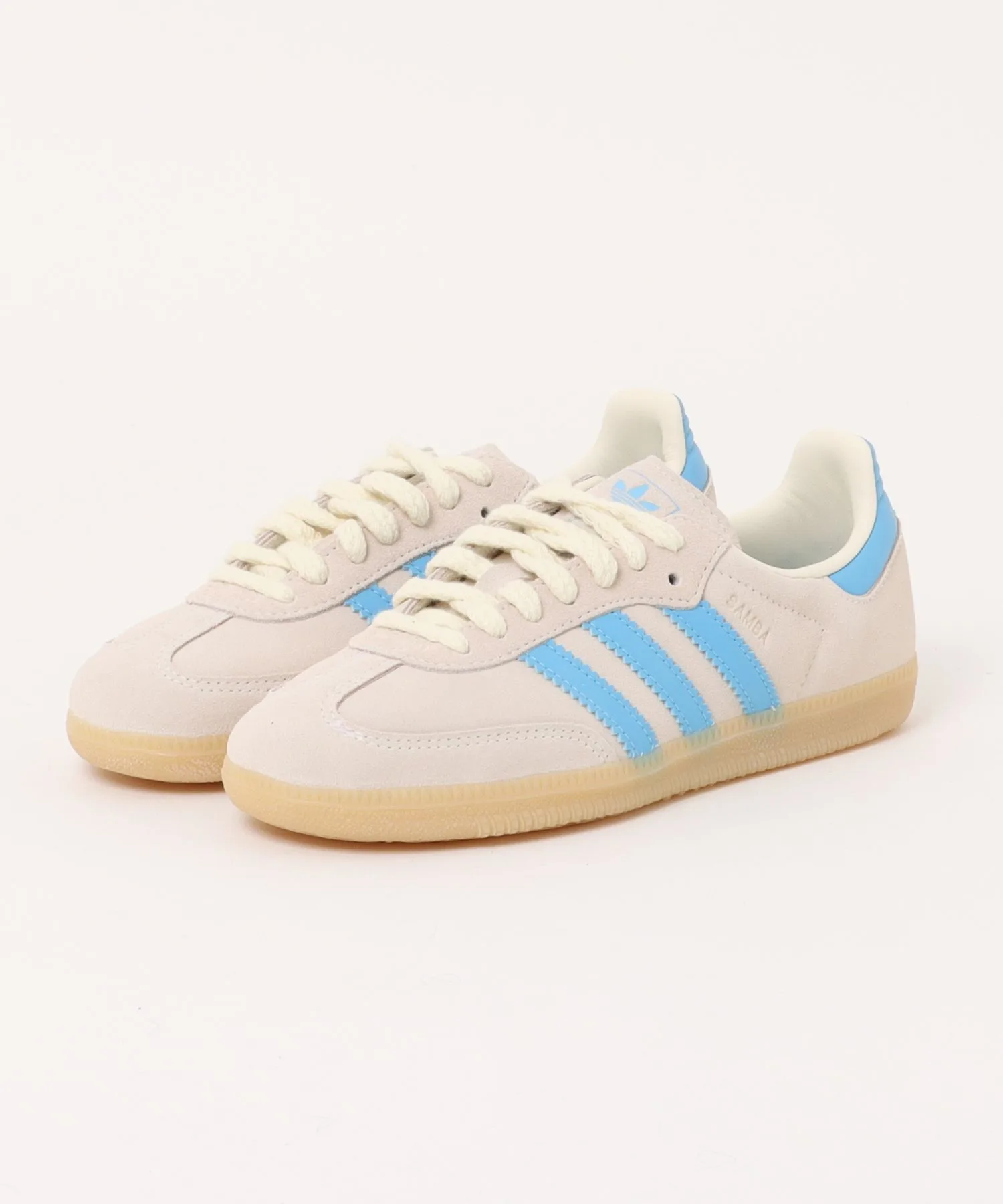 Мужские замшевые кеды adidas Samba OG бежевые