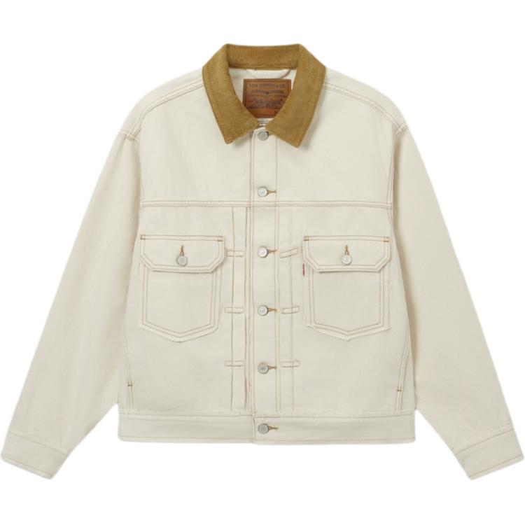 

Levis Джинсовая куртка мужская экрю, Ecru