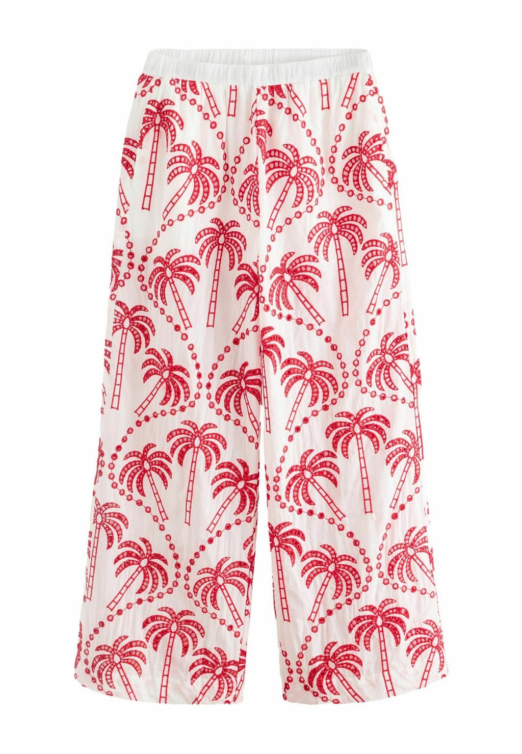 

Брюки EMBROIDERED PALM WIDE Next, красный