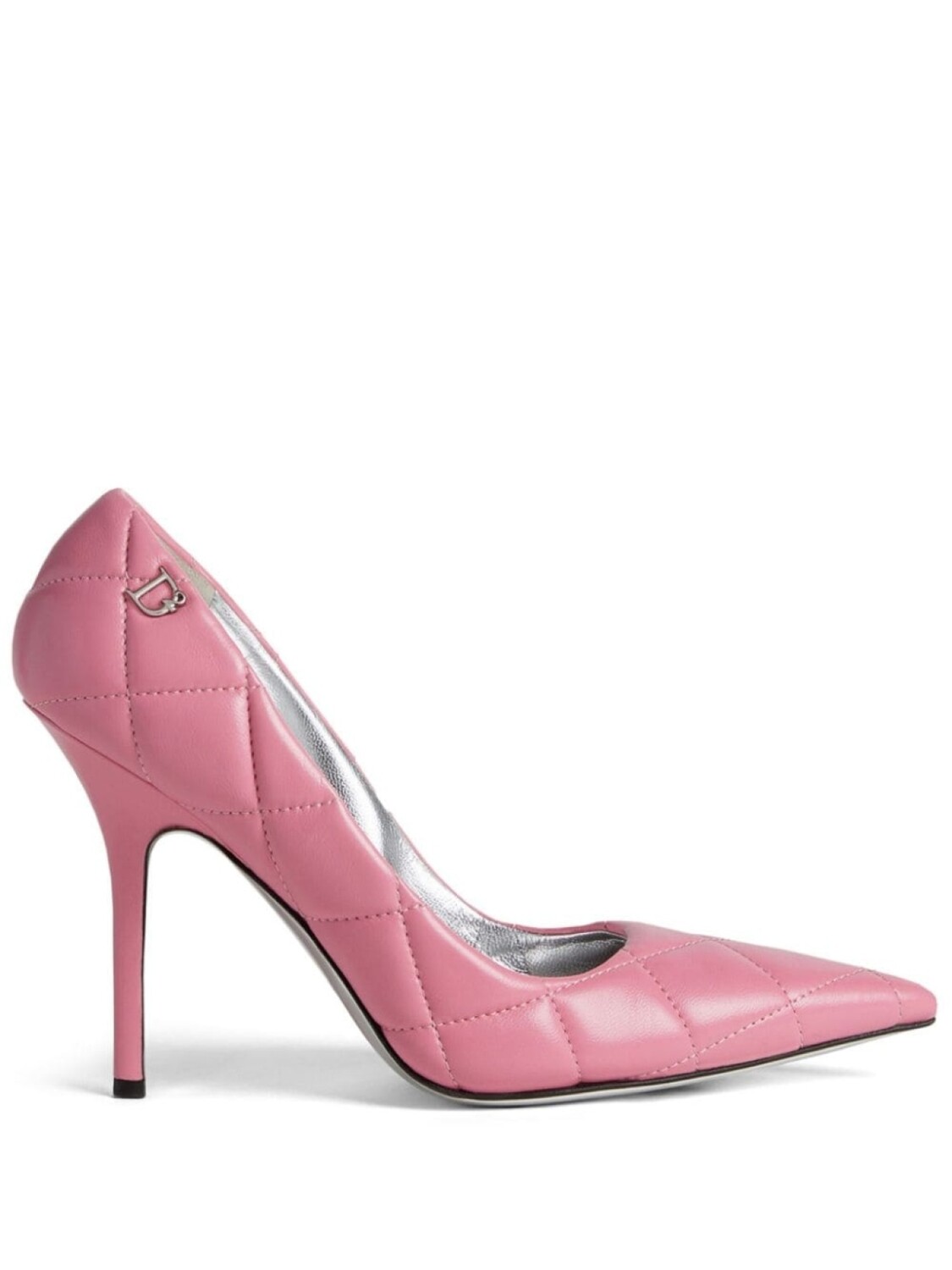 Dsquared2 стеганые туфли на каблуке, розовый