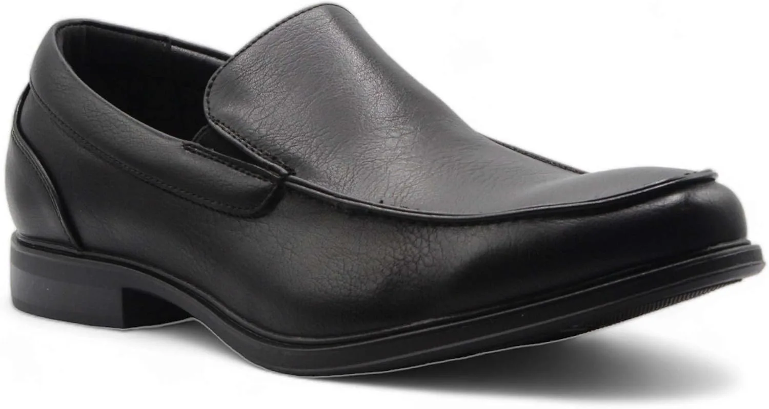 

Мужские классические лоферы на каблуке 99374 с квадратным носком, без шнуровки Jazamé, черный