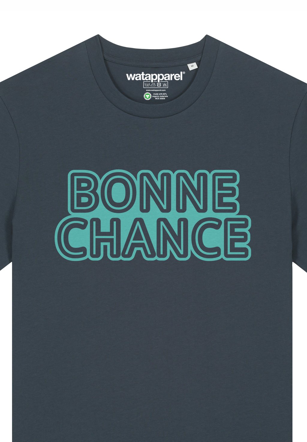 

Футболка с принтом BONNE CHANCE watapparel, серый