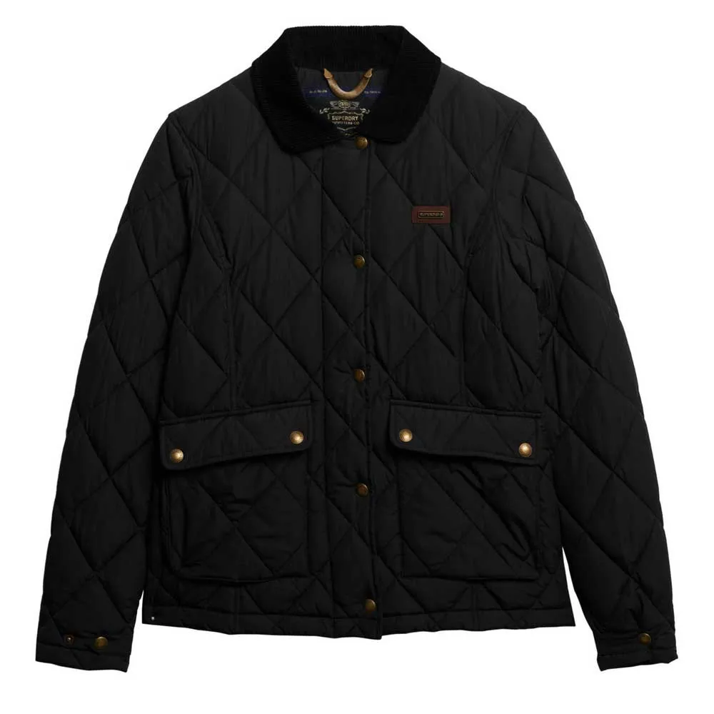 Куртка-подкладка Superdry с вельветовой отделкой, черный — фото 3