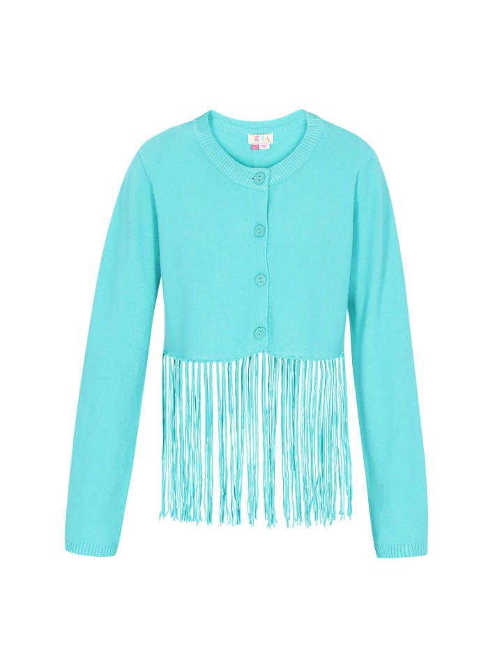 

Женский кардиган бирюзового цвета IZIA