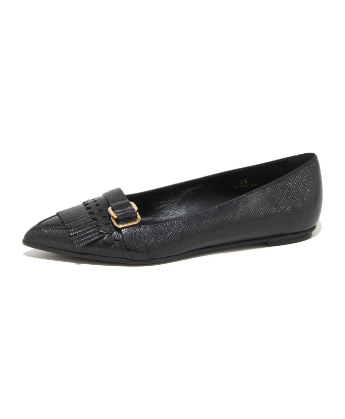 Балетки с бахромой Tod'S, черный