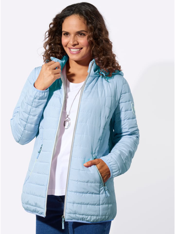 

Стеганая куртка с принтом ледяного сине-белого цвета WITT WEIDEN