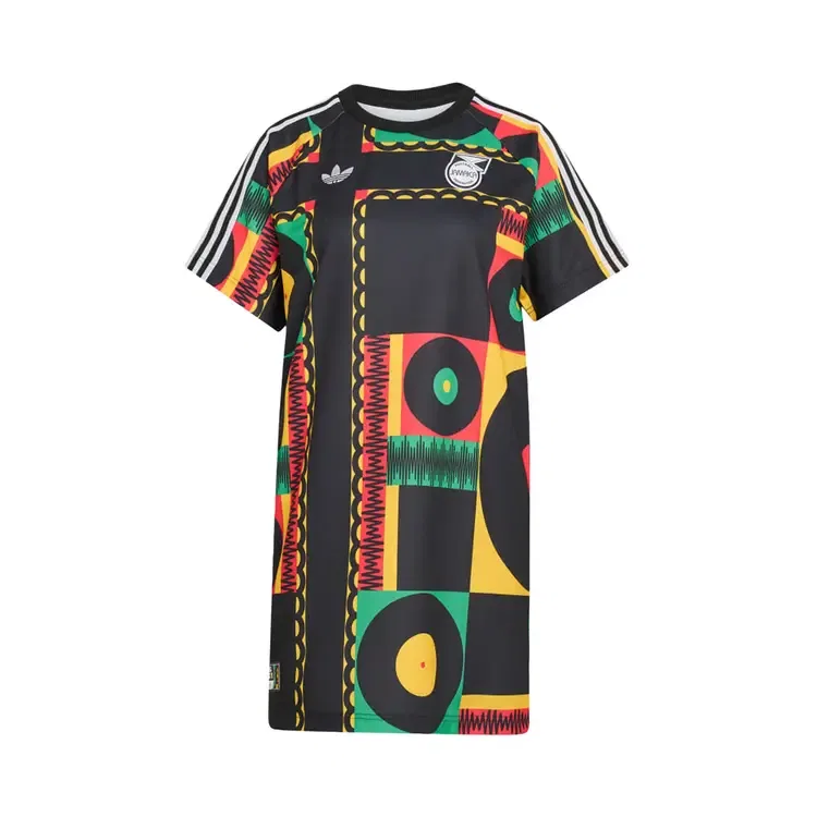 Платье-футболка Adidas Jamaica x Bob Marley Originals, мультиколор