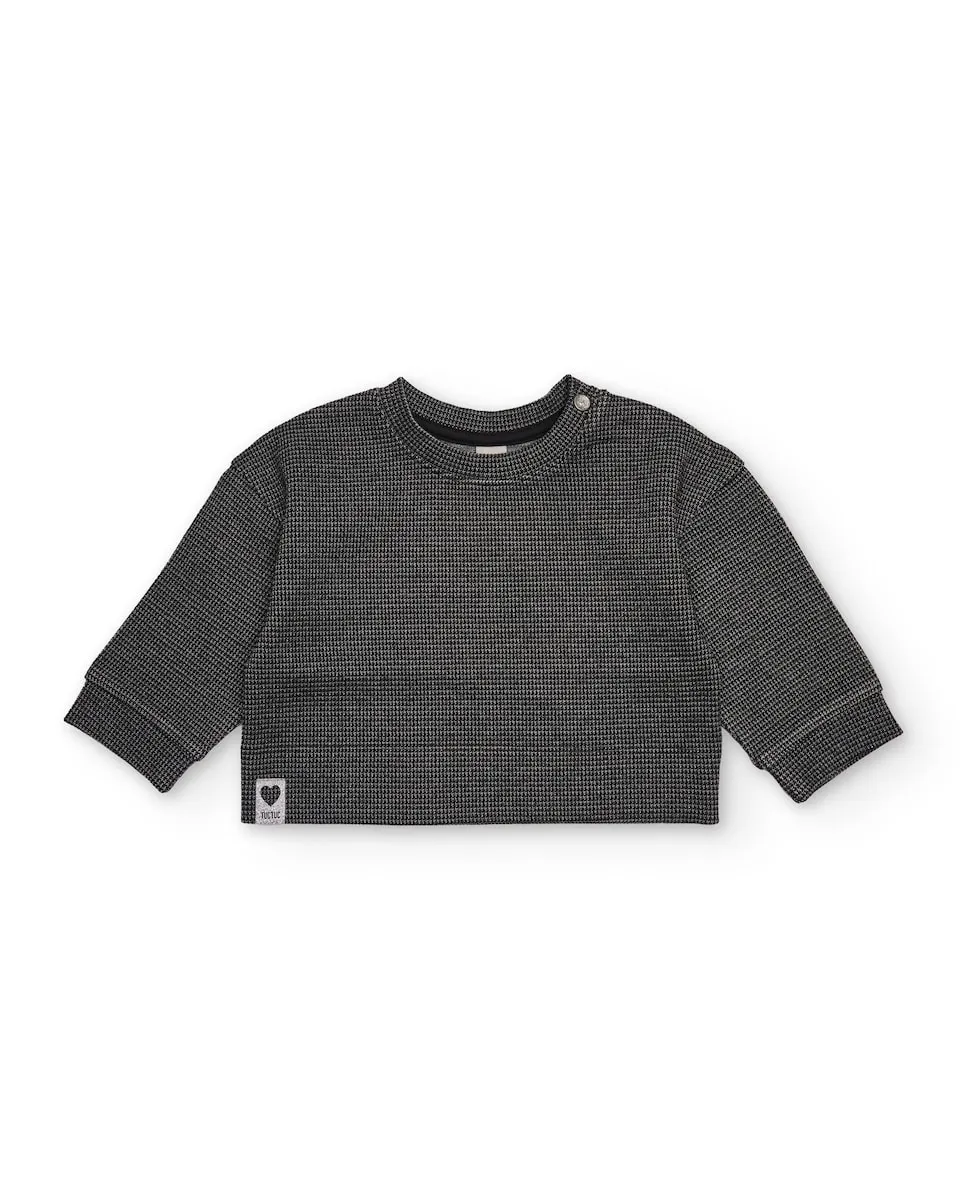 

свитшот в черную клетку виши прямого кроя Tuc tuc