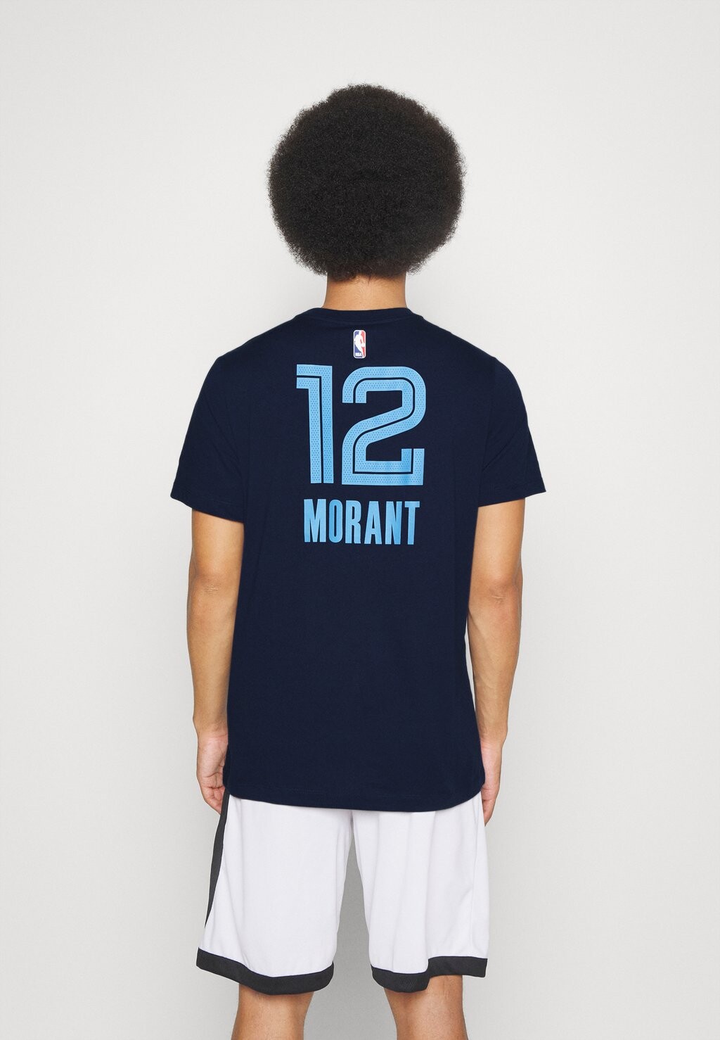 Спортивная футболка Nike NBA JA MORANT MEMPHIS GRIZZLIES NAME & NUMBER TEE, цвет College Navy — фото 3