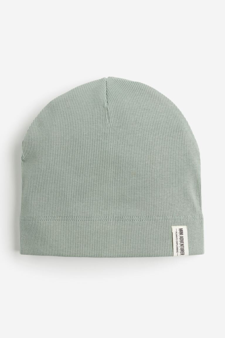 

Ребристая шапка H&M, зеленый