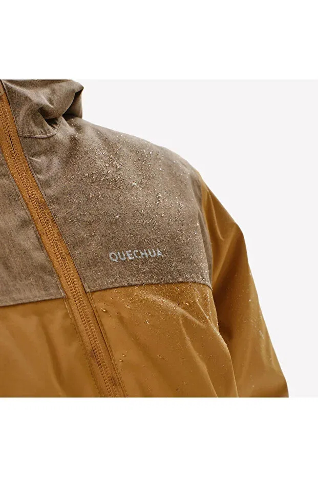 Детское пальто для девочек с капюшоном Decathlon, Brown — фото 3