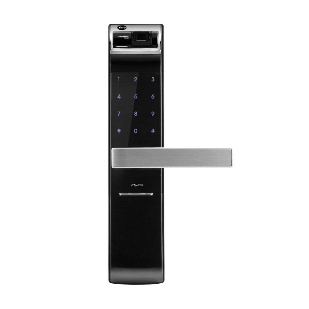 

Электронный замок Yale YDM4109A, биометрический, черный/серебристый